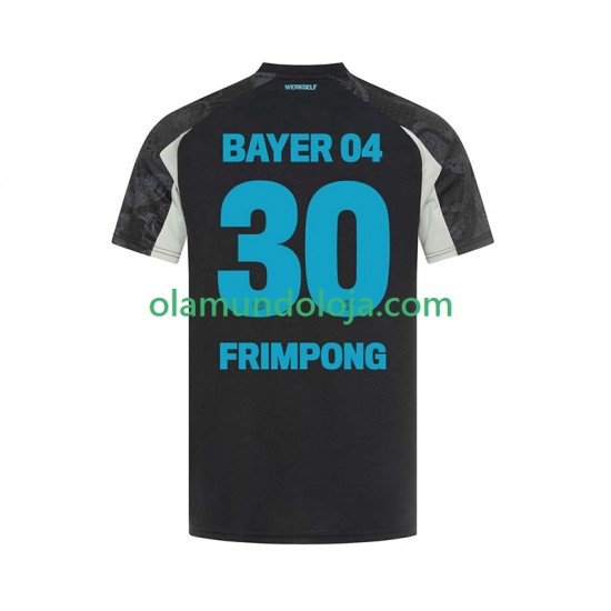 Camisola Bayer 04 Leverkusen Frimpong 30 Homem Equipamento Terceiro 2024-2025 Manga Curta